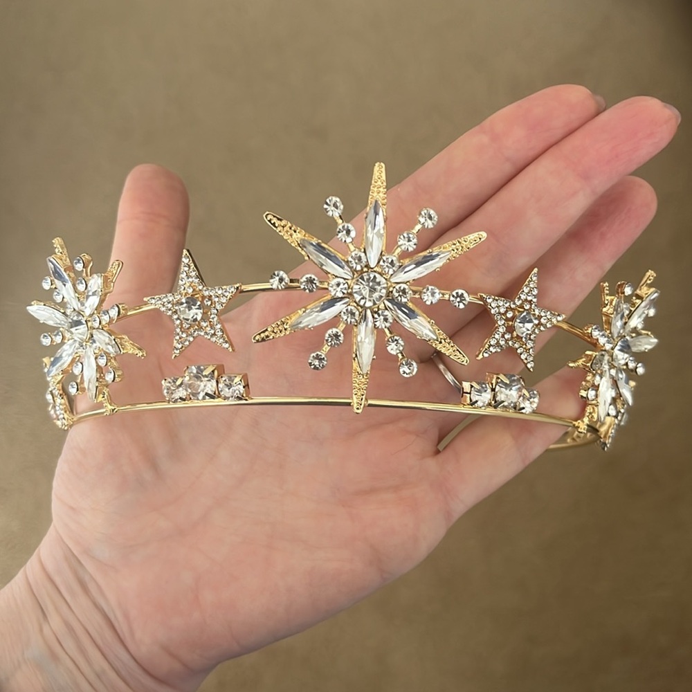 Gold Starburst Tiara